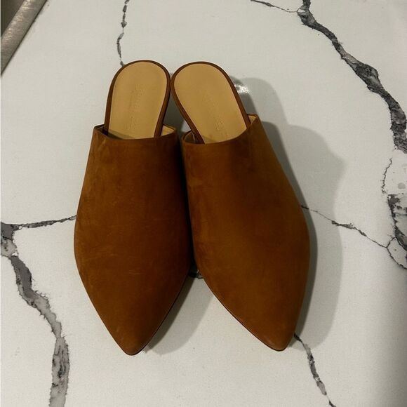 Jenni Kayne Oiled Leather Kitten Heel Mule NWOT - Picture 2 of 9